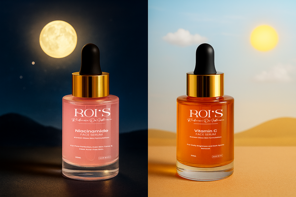 How to Layer Vitamin C and Niacinamide – ROI Skincare Guide