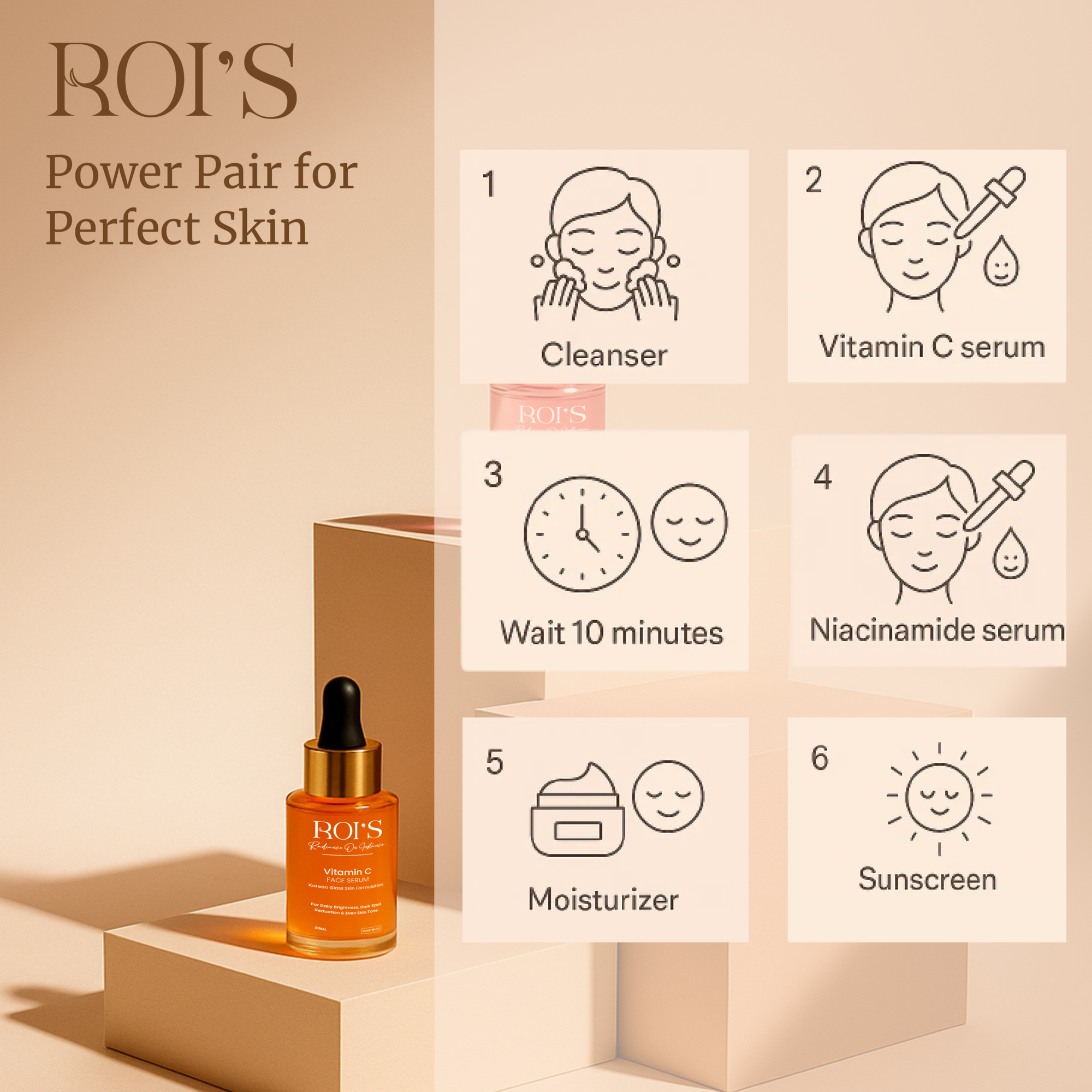 Vitamin C Serum + Niacinamide Serum Duo