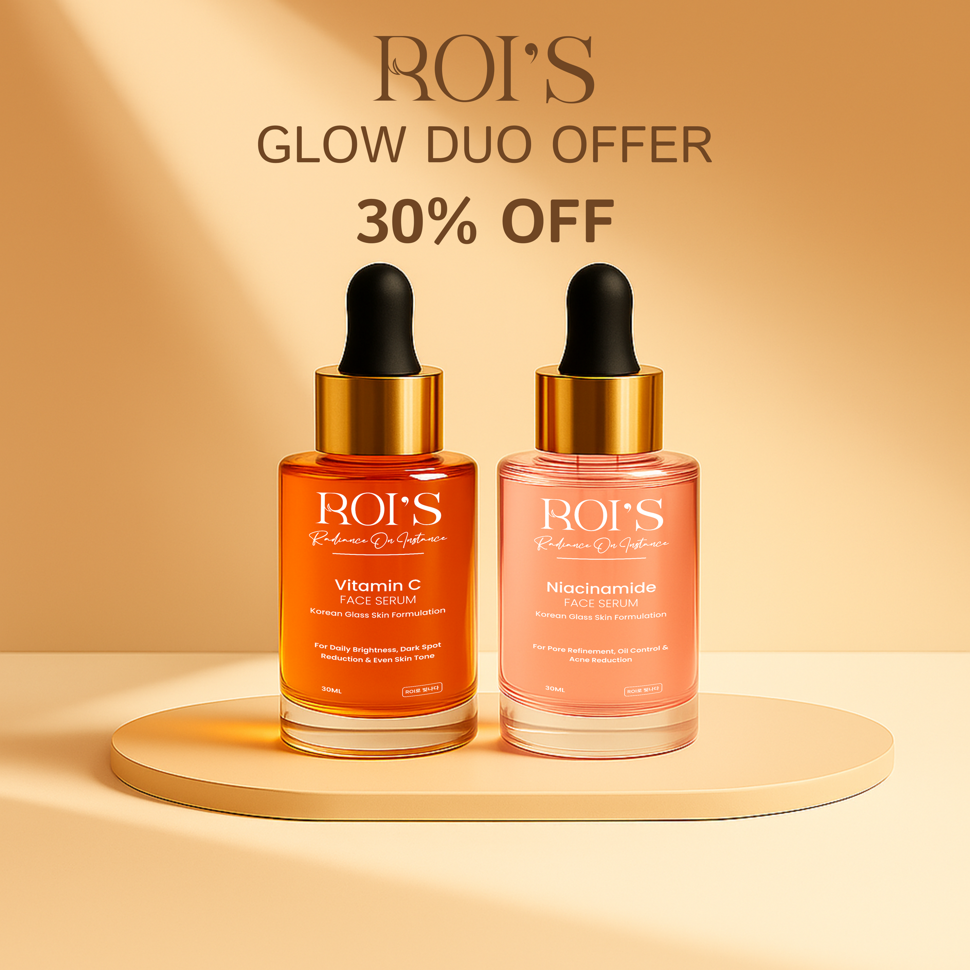 Vitamin C Serum + Niacinamide Serum Duo