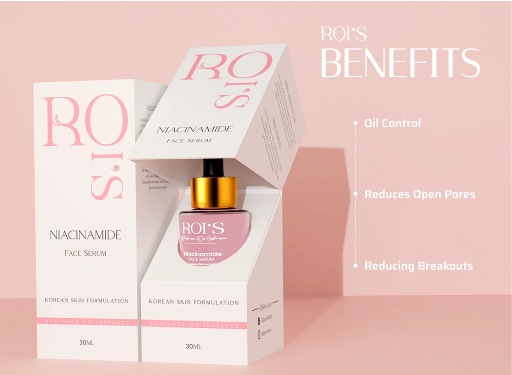 10% Niacinamide Serum - Korean Clinical Pore Refining Treatment ROI Cosmetics