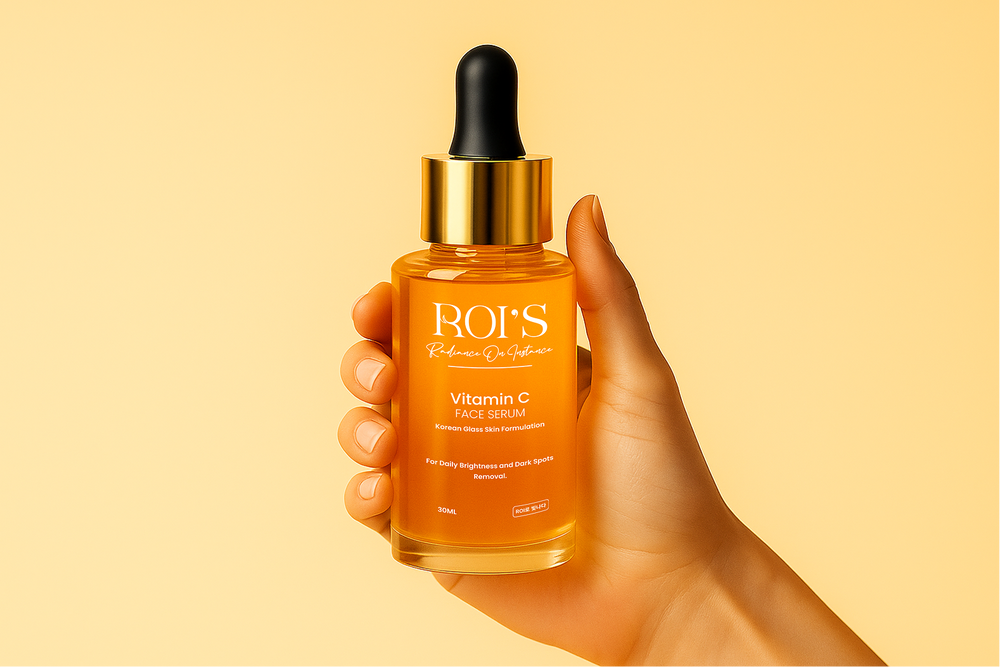ROI’s founder-focused skincare philosophy image representing clean, science-backed beauty rituals