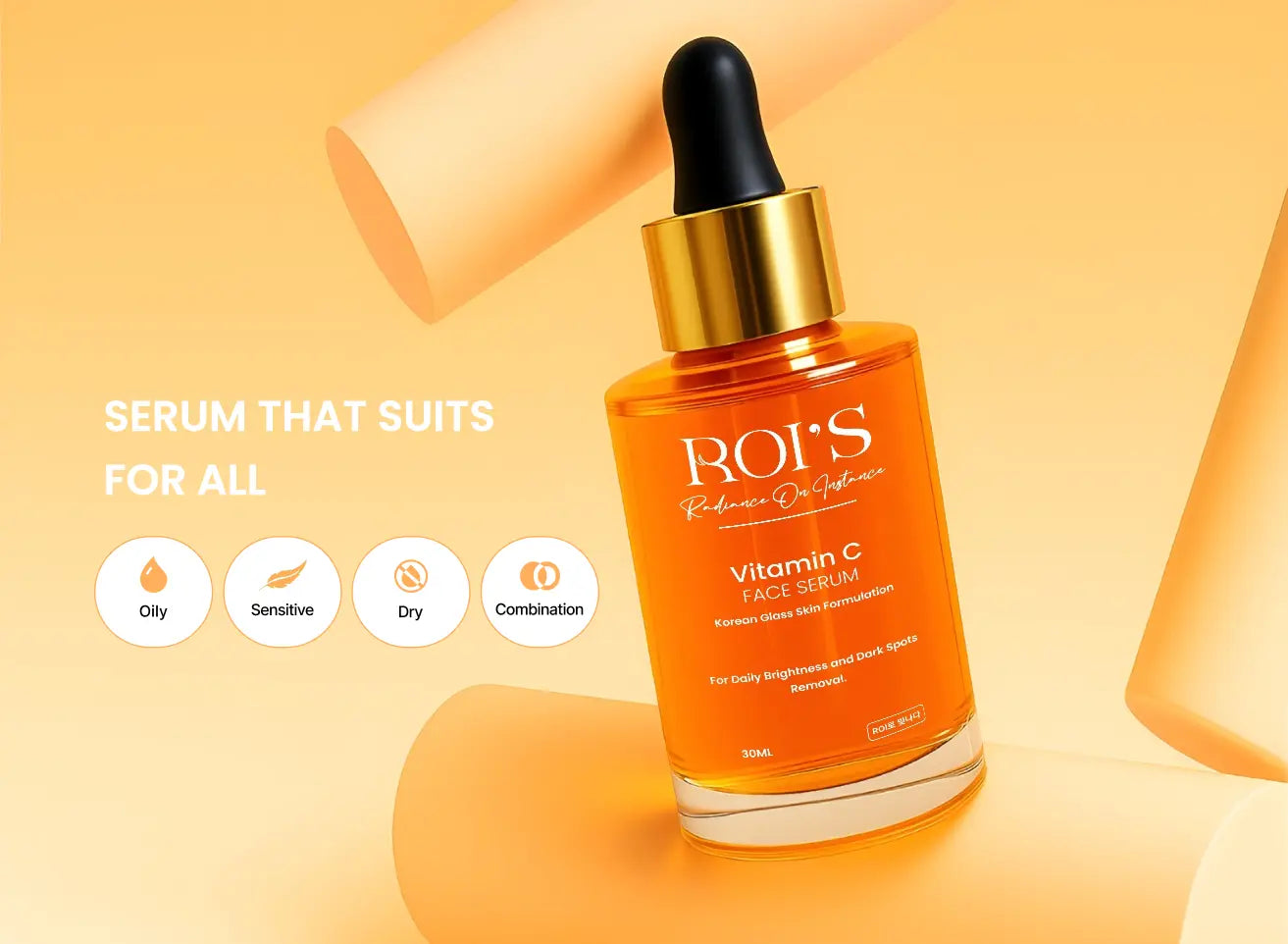 10% Vitamin C Serum - Korean Clinical Brightening Treatment - ROI SKINCARE
