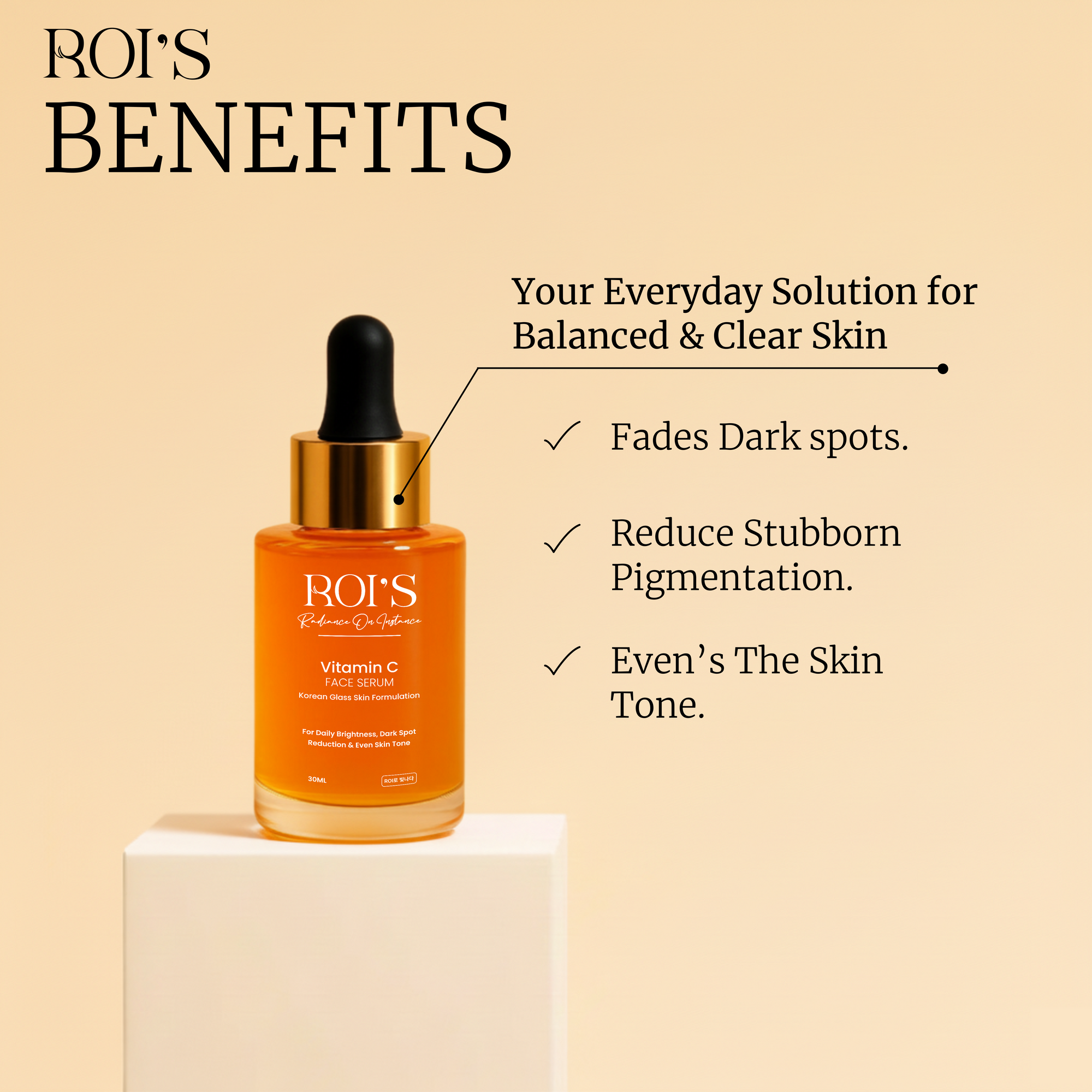15% Vitamin C Serum - Korean Clinical Brightening Treatment
